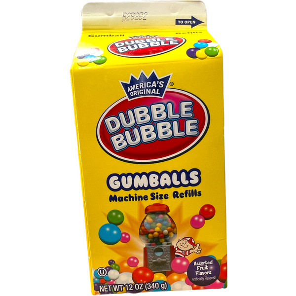 Dubble Bubble Gum Balls Refill Tub 340g