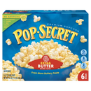 Pop Secret Extra Butter Microwave Popcorn 540g-(6 x 90g)