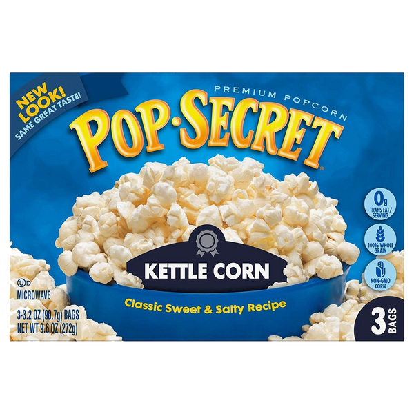 Pop Secret Kettle Corn Microwave Popcorn 272g-(3 x 90g)