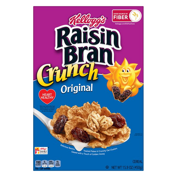 Kellogg's Raisin Branch Crunch Original Cereal 450g