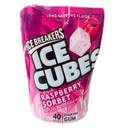 Ice Breaker Ice Cubes Bottle Raspberry Sorbet Sugar Free Gum 40 Pcs