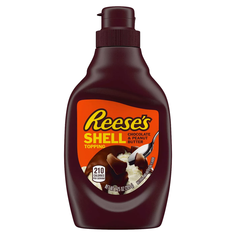 Reese's Chocolate & Peanut Butter Shell Topping 205g