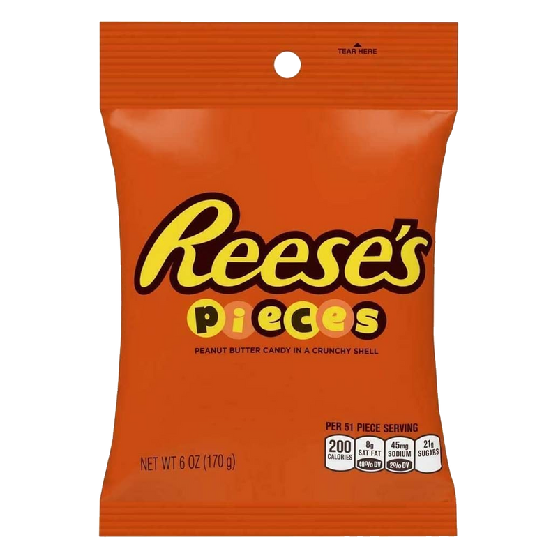Reese's Pieces Peanut Butter Peg Bag 150g (Best Before Date End 03/2025)