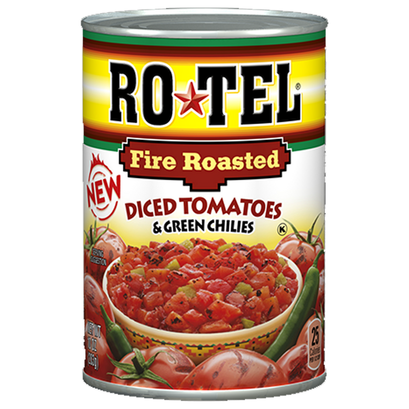 Ro-Tel Fire Roasted Diced Tomatoes & Green Chilies 283g