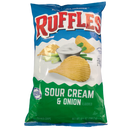 Ruffles Sour Cream & Onion Potato Chips 184.2g (Best Before : 31 Oct 2025)