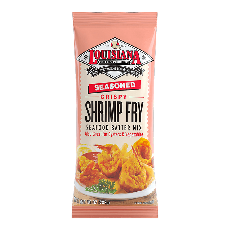 Louisiana Fish Fry Products Seasoned Crispy Shrimp Fry Seafood Batter Mix 283g