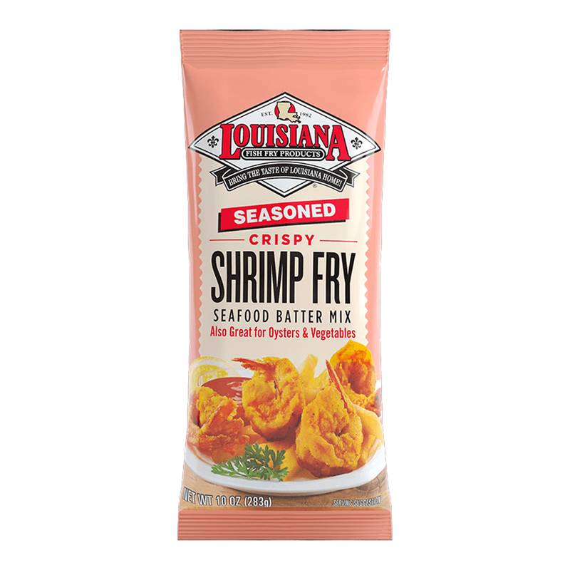 Louisiana Fish Fry Products Seasoned Crispy Shrimp Fry Seafood Batter Mix 283g(Best Before Date 28/02/25)
