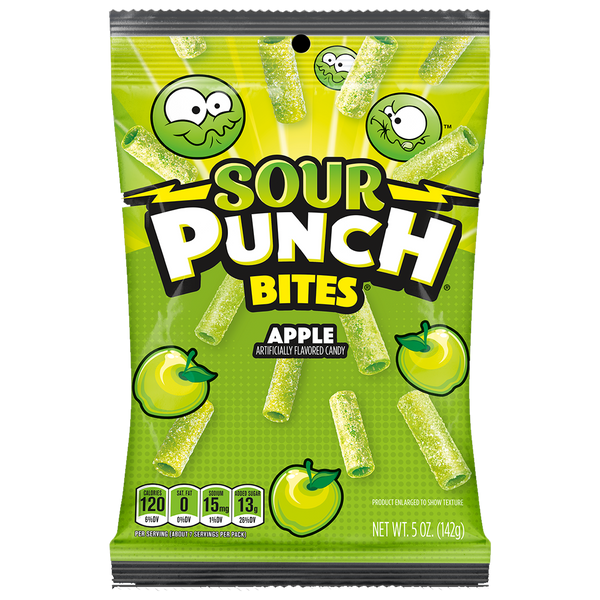 Sour Punch Bites Apple Flavoured Candy 142g