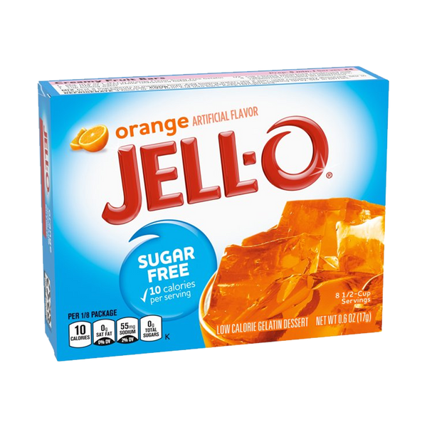 Jell-O Sugar Free Orange Gelatin Dessert Mix 85g (Best Before Date 15/03/2024)