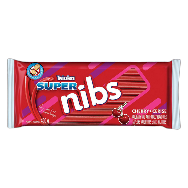 Twizzlers Super Long nibs Cherry Candy 200g [Canadian]