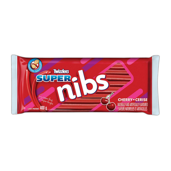 Twizzlers Super Long nibs Cherry Candy 400g [Canadian]