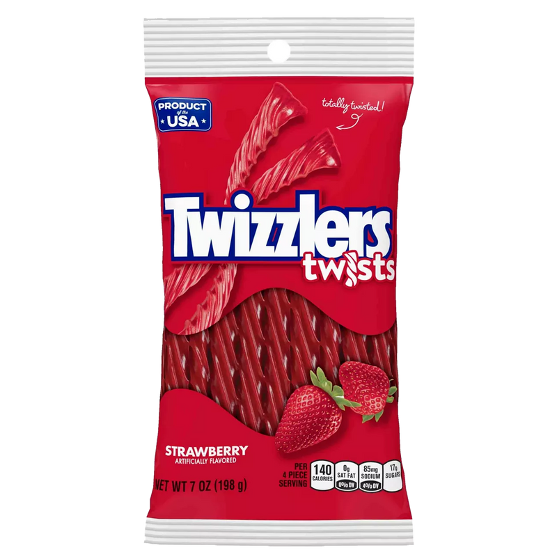 Twizzlers Strawberry Twists Candy 198g