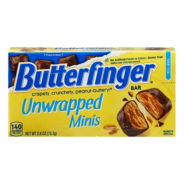 Nestle Butterfinger Unwrapped Minis Bites Box 79.3g