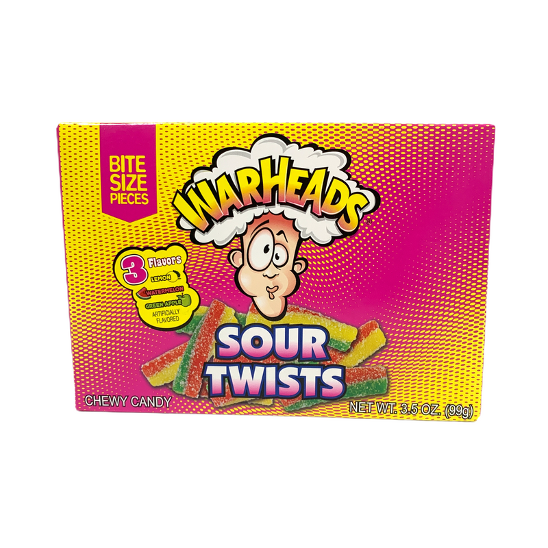 Warheads Sour Twists Chewy Candy Box 99g