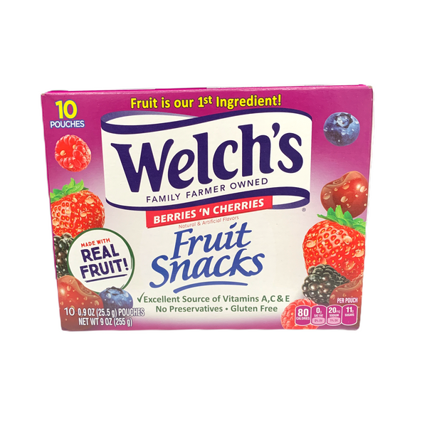 Welch's Berries n' Cherries Fruit Snacks 227g