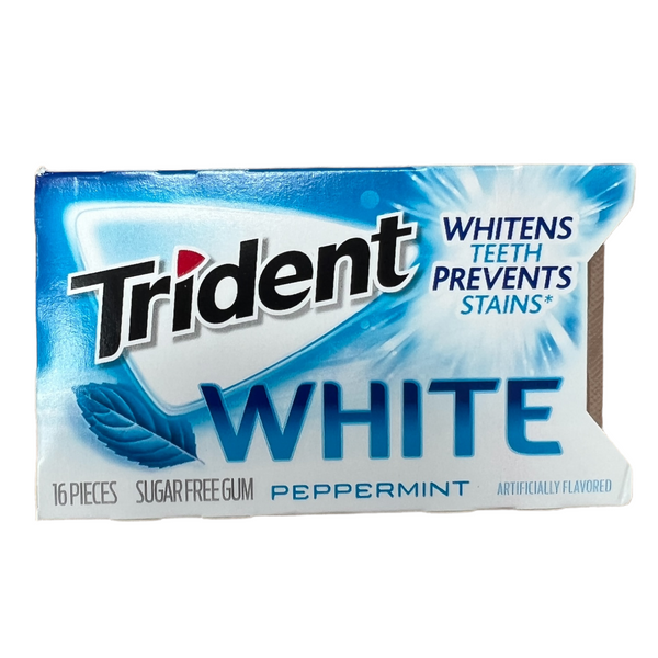 Trident White Peppermint Sugar Free Gum 16 Pcs (Best Before : 20 May 2025)