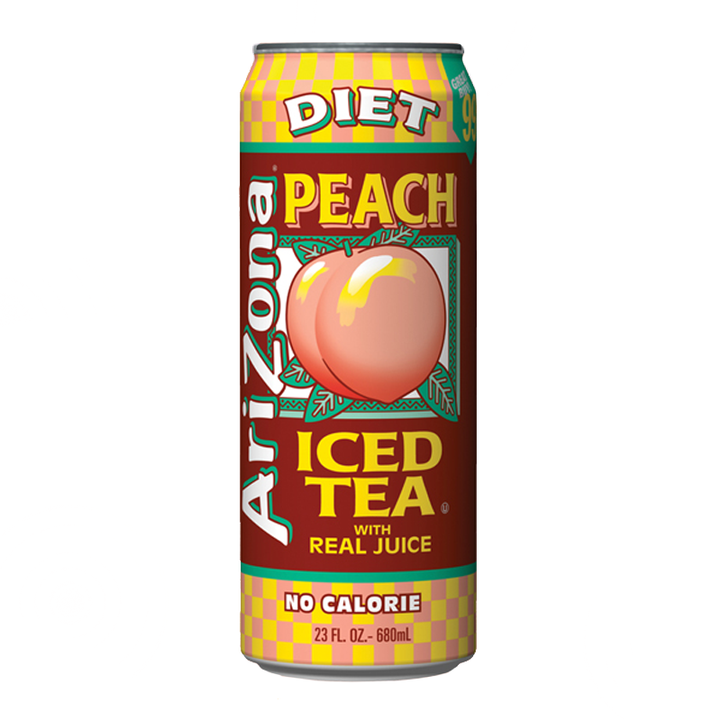 Arizona Iced Tea Diet Peach with Real Juice 680ml sold by American Grocer in the UK