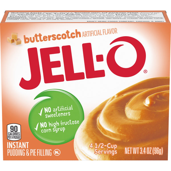 Jell-O Butterscotch Instant Pudding & Pie Filling 96g(Best Before Date:- 01/04/2025)