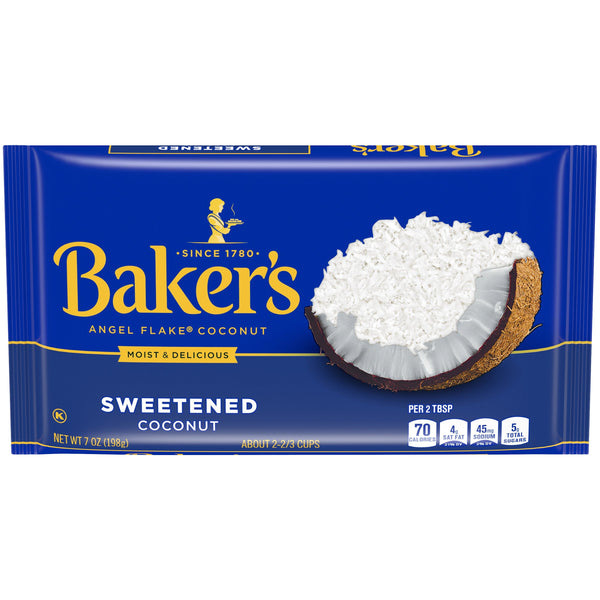 Baker's Coconut Angel Flakes Sweetened 198g sold by American Grocer in the UK