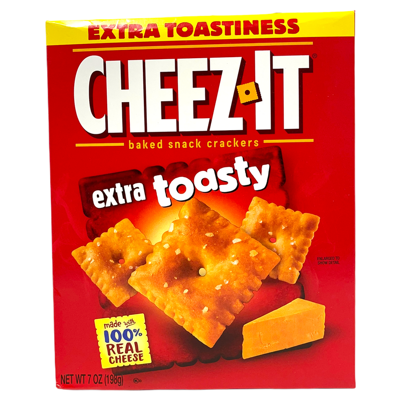 Cheez-It Extra Toasty Baked Snack Crackers 198g sold by American Grocer in the UK