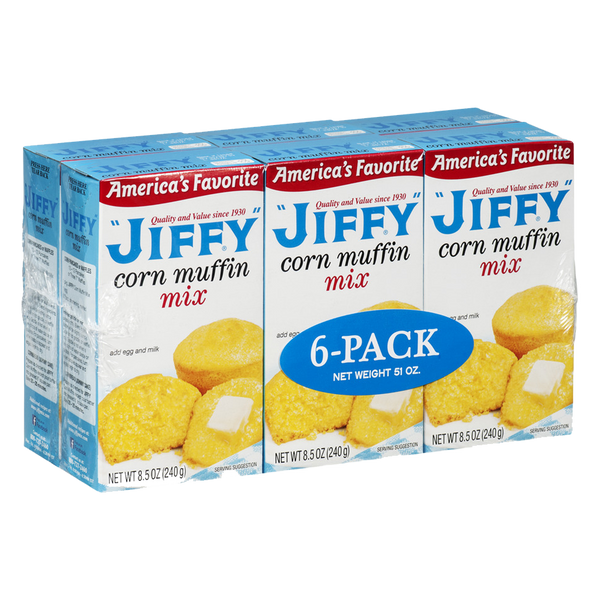 Jiffy Corn Muffin Mix 240g 6-Pack