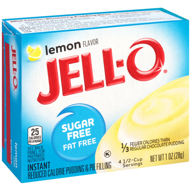 Jell-O Instant Sugar Free Fat Free Lemon Pudding & Pie Filling 28g