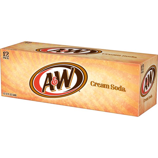 A&W Cream Soda Flavoured 355ml