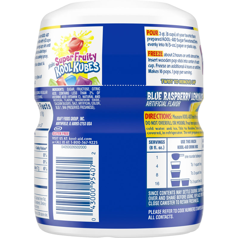 Kool-Aid Blue Raspberry Lemonade Soft Drink Mix 567g