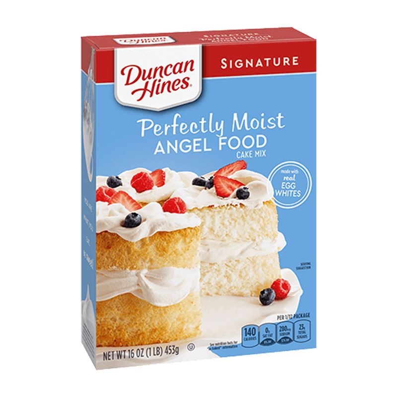 Duncan Hines Signature Angel Food Cake Mix 453g sold by American grocer Uk