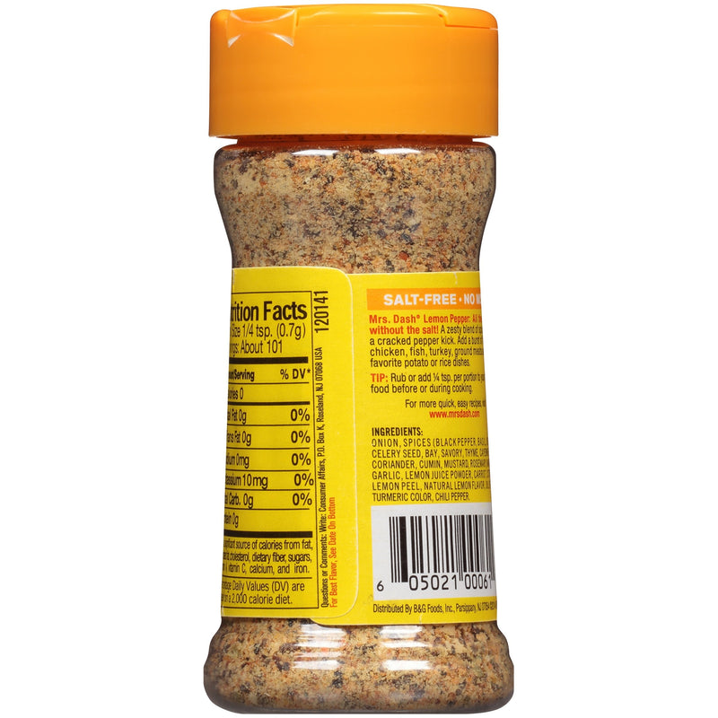 Mrs. Dash Salt-Free Lemon & Pepper Seasoning Blend 71g