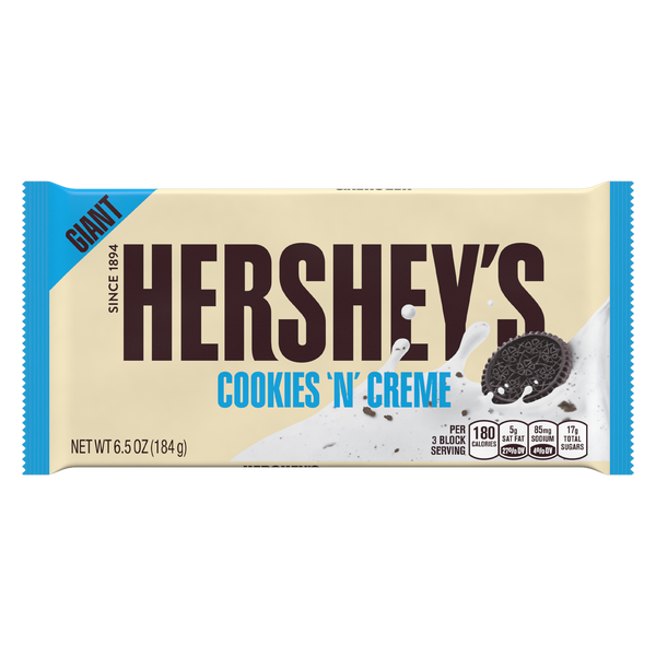 Hershey's Cookies n Creme Giant Bar 208g (Best Before 04/2025)