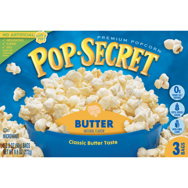 Pop Secret Butter Microwave Popcorn 272g