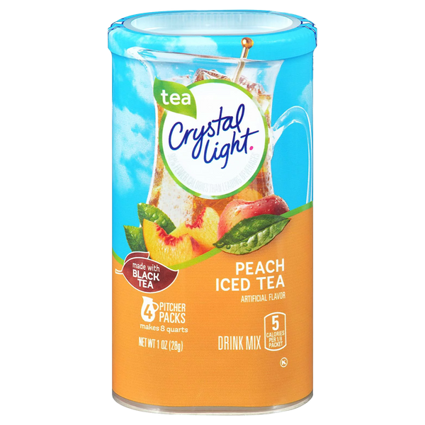 Crystal Light Peach Iced Tea Drink Mix 28g