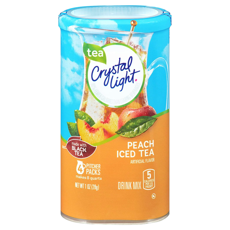 Crystal Light Peach Iced Tea Drink Mix 28g (Best Before Date 25/04/2024)