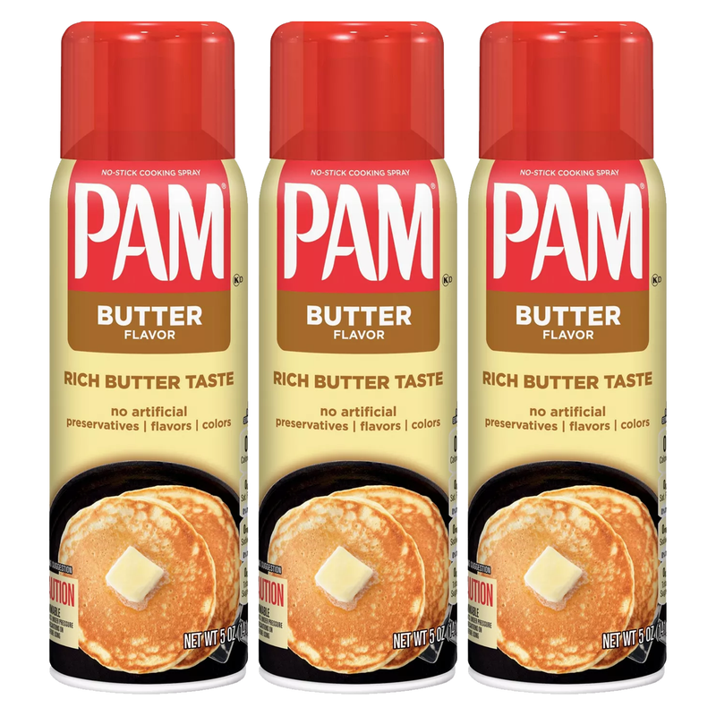 Pam Butter Flavour No-Stick Cooking Spray 141g (Best Before 04/06/2023)