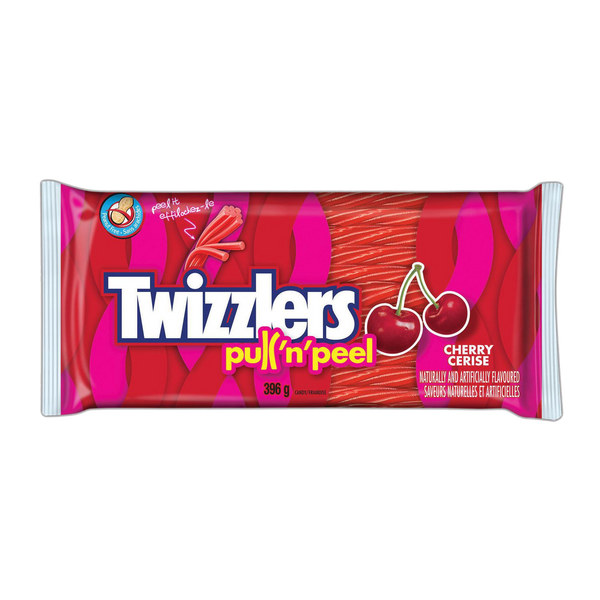 Twizzlers Pull n Peel Cherry Candy 396g [Canadian]