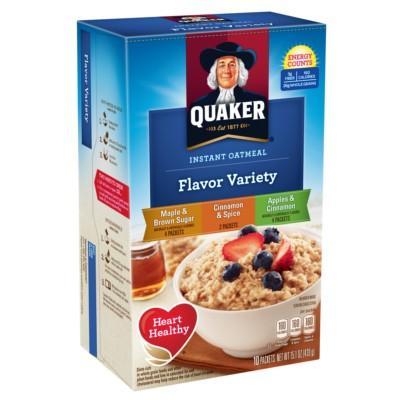 Quaker Instant Oatmeal Flavour Variety 344g (Best Before Date 21/02/2025)