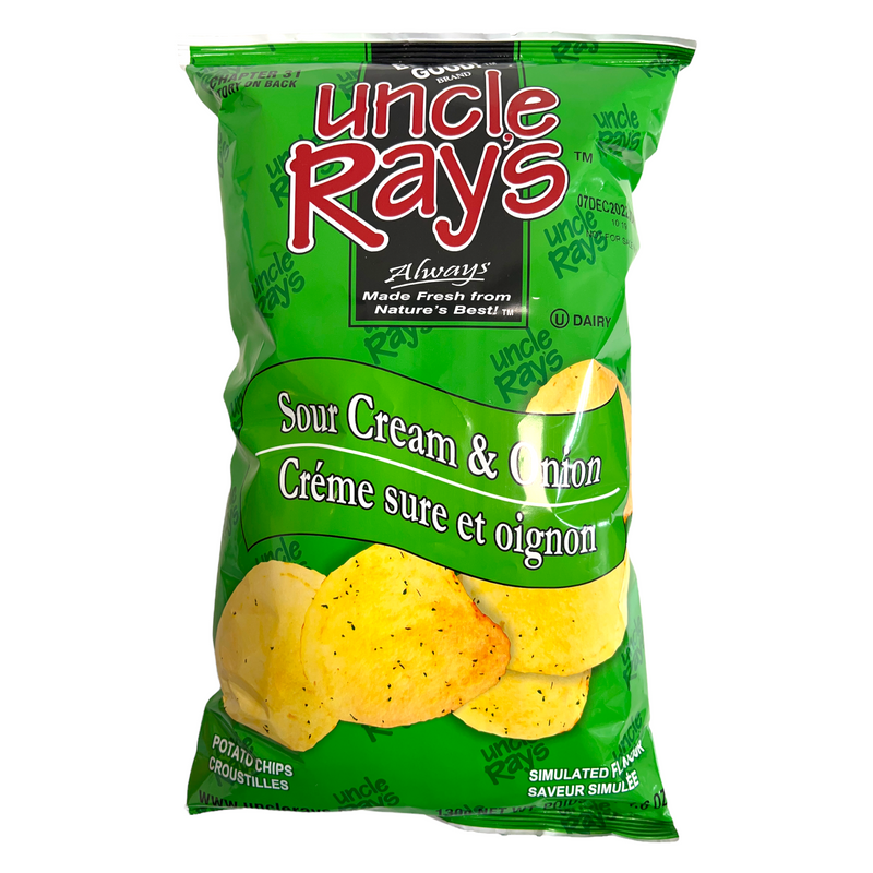 Uncle Ray's Sour Cream & Onion Potato Chips 120g