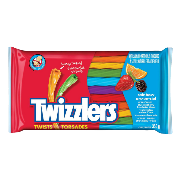 Twizzlers Rainbow Twist Candy 350g [Canadian]